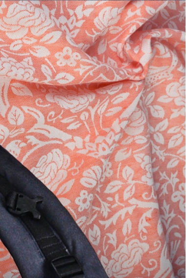 Эрго-рюкзак Diva Milano Rose Arancio Simple One! со льном