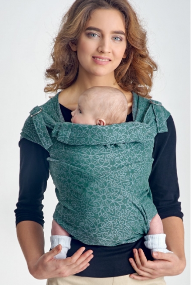 Май-слинг с рождения Diva Basico, Atlantico с капюшоном Май-слинг с рождения Diva Basico, Atlantico с капюшоном