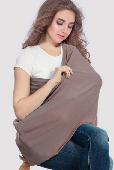 Накидка для кормления (милк снуд) 5 в 1, Cacao