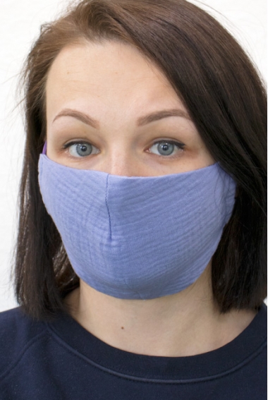 Маска защитная многоразовая (для взрослого), лавандовый