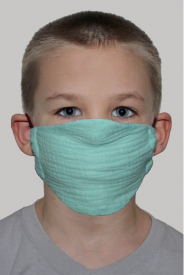 Медицинская маска многоразовая детская против вирусов, Mint Медицинская маска многоразовая детская против вирусов, Mint