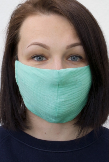 Маска медицинская многоразовая защитная (для взрослого), мятный Маска медицинская многоразовая защитная (для взрослого), мятный