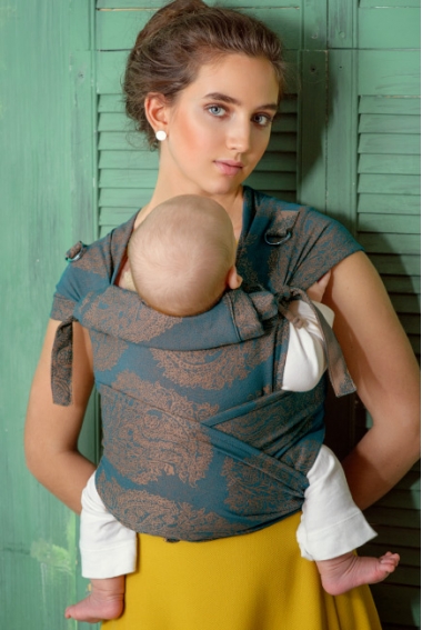 Май-слинг шарфовый с рождения Diva Essenza, Petrel