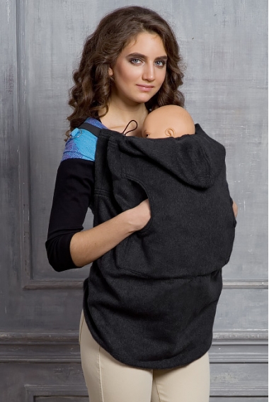 Слингонакидка из шерсти Diva Outerwear Nero