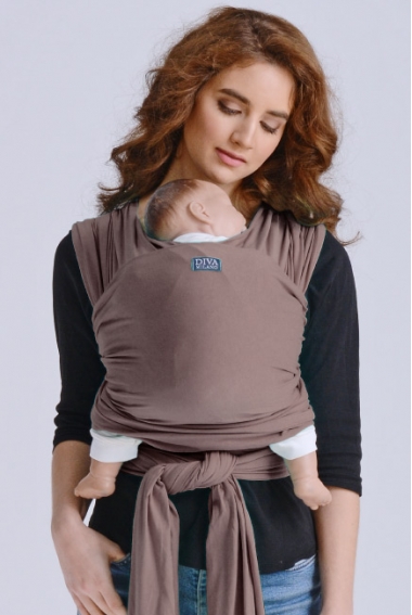 Трикотажный слинг-шарф для новорожденного Diva Stretchy, Moka Трикотажный слинг-шарф для новорожденного Diva Stretchy, Moka