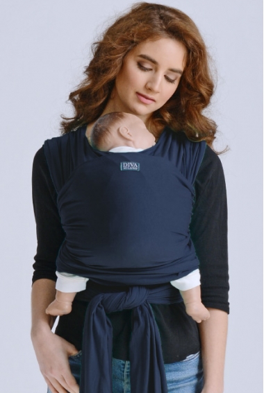 Трикотажный слинг для новорожденных Diva Stretchy, Navy