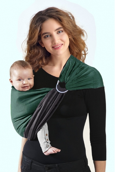 Слинг с кольцами трикотажный Diva Stretchy Grafite/Pino Слинг с кольцами трикотажный Diva Stretchy Grafite/Pino