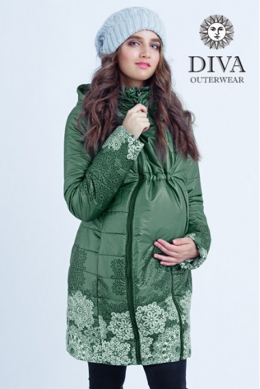 Слингокуртка зимняя 3 в 1 Diva Outerwear Pino Snowflakes