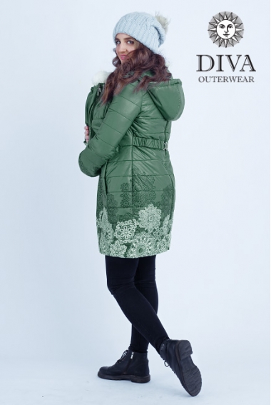 Слингокуртка зимняя 3 в 1 Diva Outerwear Pino Snowflakes