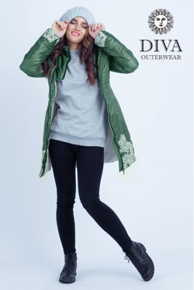 Слингокуртка зимняя 3 в 1 Diva Outerwear Pino Snowflakes