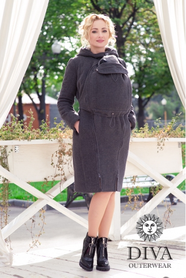 Слингопальто зимнее Diva Outerwear Antracite