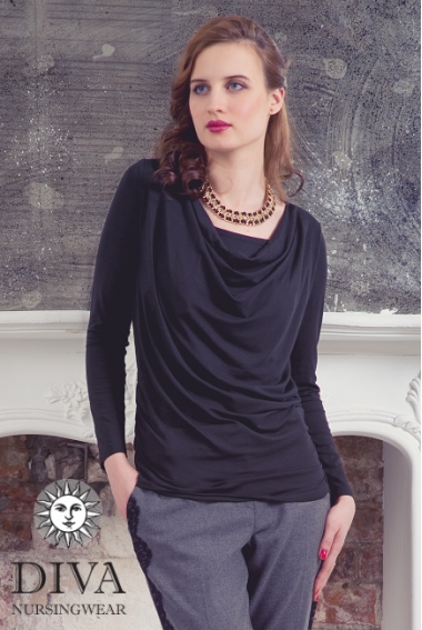 Топ для кормящих и беременных Diva Nursingwear Bella, цвет Nero
