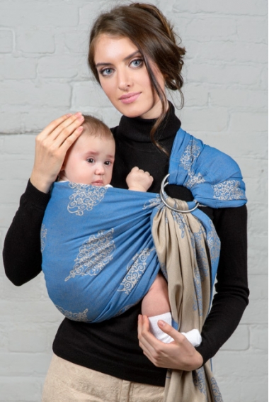 Слинг с кольцами Diva Basico, Azzurro