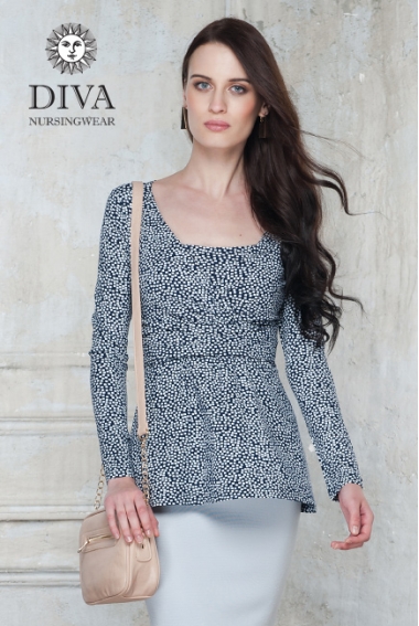 Топ для кормящих и беременных Diva Nursingwear Alba, принт Domino