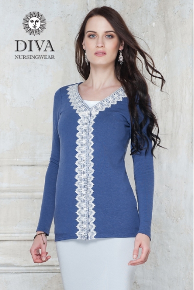Кардиган для кормящих и беременных Diva Nursingwear Enrica, цвет Infinito