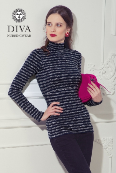 Топ для кормящих Diva Nursingwear  Felisa Strisce, цвет Azzurro