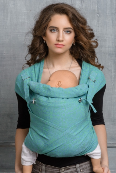 Май-слинг Diva Basico, Lime с капюшоном Май-слинг Diva Basico, Lime с капюшоном