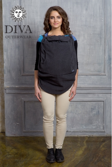 Слингонакидка из шерсти Diva Outerwear Antracite (графит)