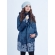 Слингокуртка зимняя 3 в 1 Diva Outerwear Azzurro Snowflakes