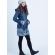 Слингокуртка зимняя 3 в 1 Diva Outerwear Azzurro Snowflakes
