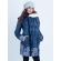 Слингокуртка зимняя 3 в 1 Diva Outerwear Azzurro Snowflakes