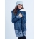Слингокуртка зимняя 3 в 1 Diva Outerwear Azzurro Snowflakes
