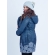 Слингокуртка зимняя 3 в 1 Diva Outerwear Azzurro Snowflakes