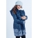 Слингокуртка зимняя 3 в 1 Diva Outerwear Azzurro Snowflakes