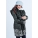 Слингокуртка зимняя 3 в 1 Diva Outerwear Nero Snowflakes